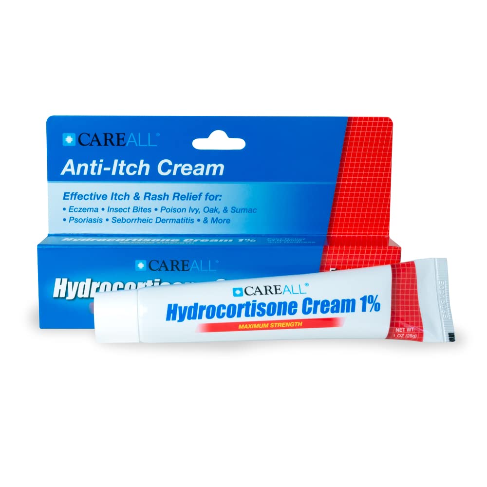 Easy-dispense CareAll Hydrocortisone 1% tube for quick spot relief