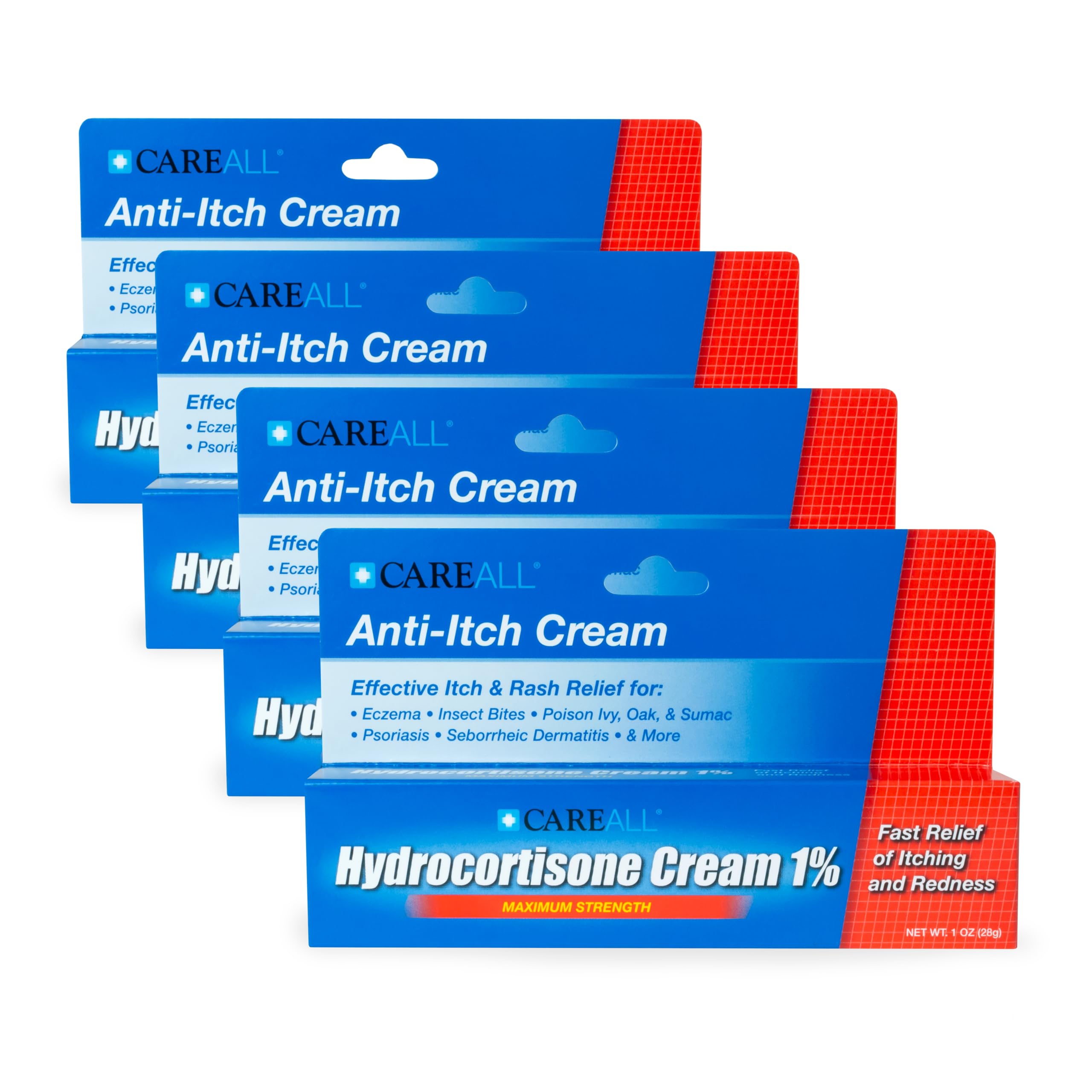 CareAll Hydrocortisone 1% labeling shows FDA NDC and expiration