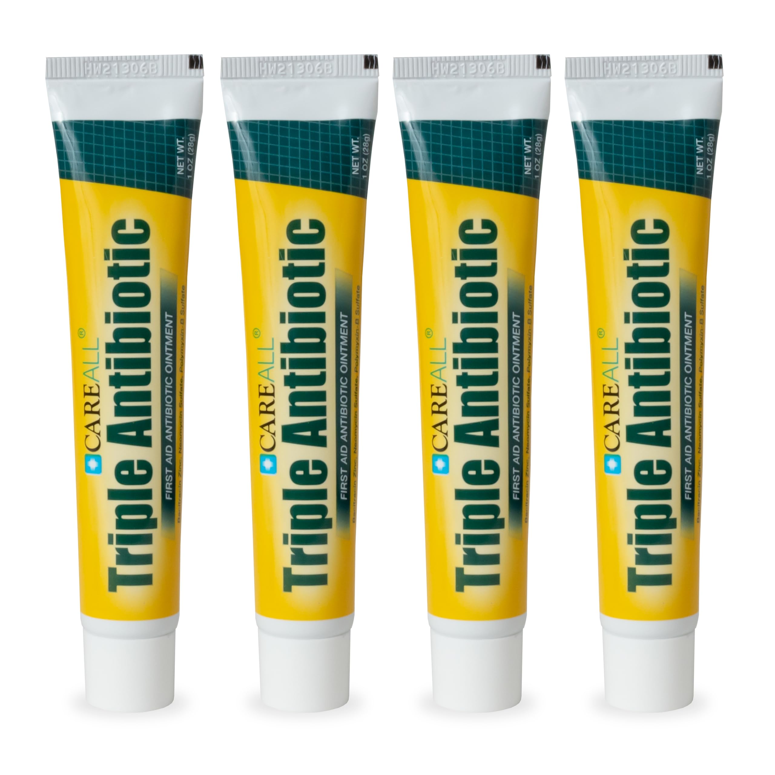 CareAll Triple Antibiotic Ointment 4-pack front view for quick first aid