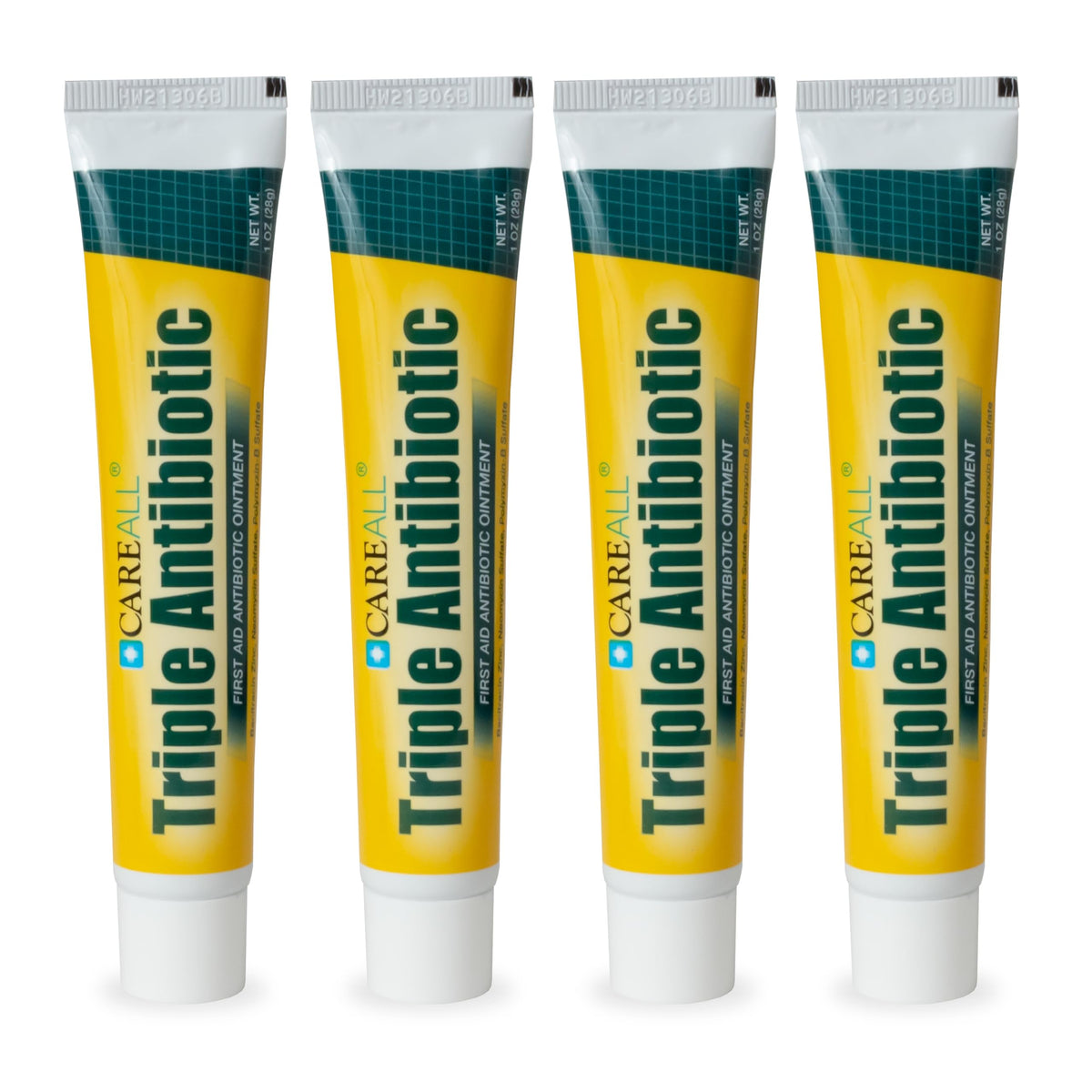 CareAll Triple Antibiotic Ointment 4-pack front view for quick first aid