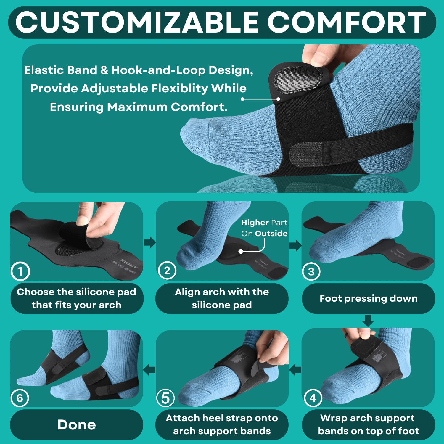 Caredgitz can be worn barefoot for maximum flexibility and quick changes.