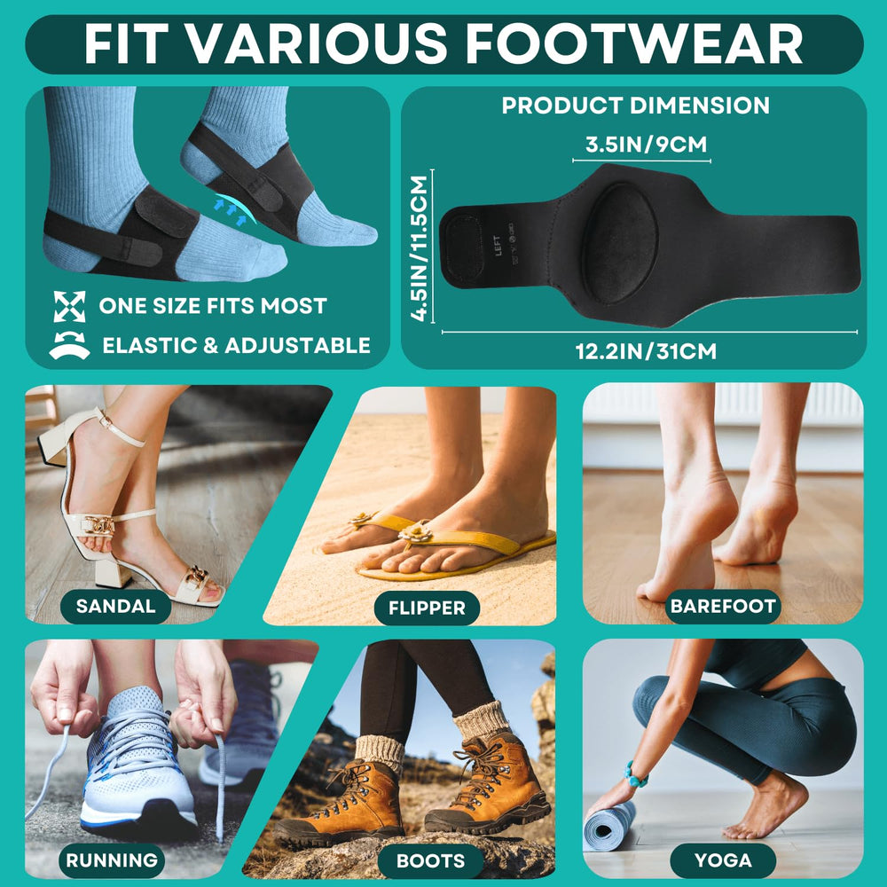 Caredgitz removable heel strap allows enhanced comfort when wearing shoes.