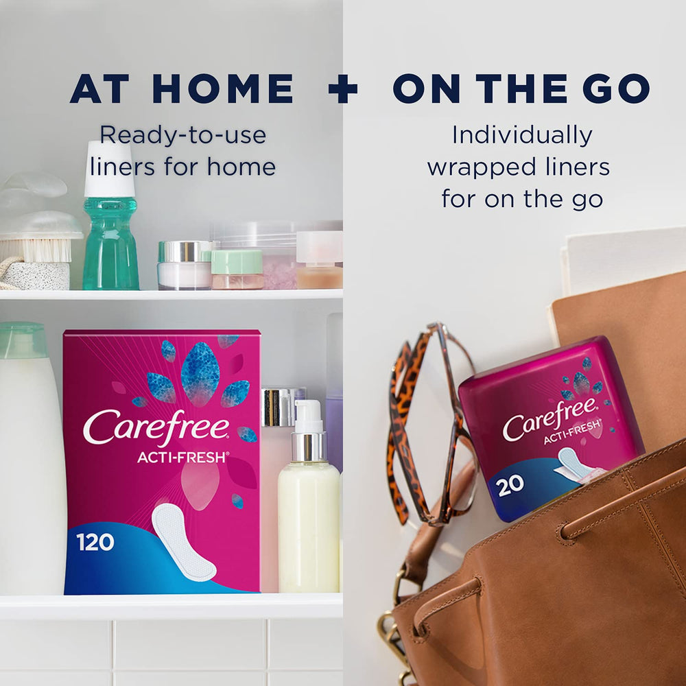Carefree Acti-Fresh discreet ultra-thin liner for daily protection