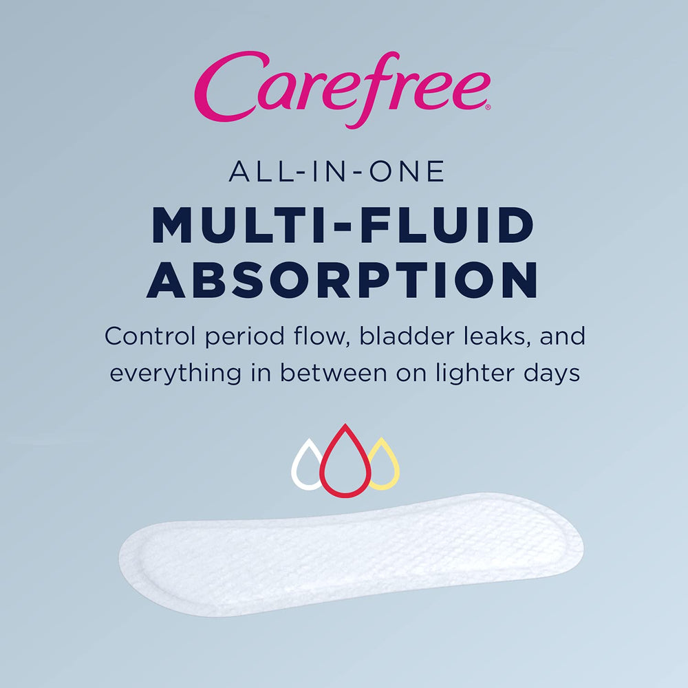 Carefree Acti-Fresh fresh scented liner with comfortable fit