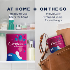 Carefree Acti-Fresh odor-control feature for lasting freshness