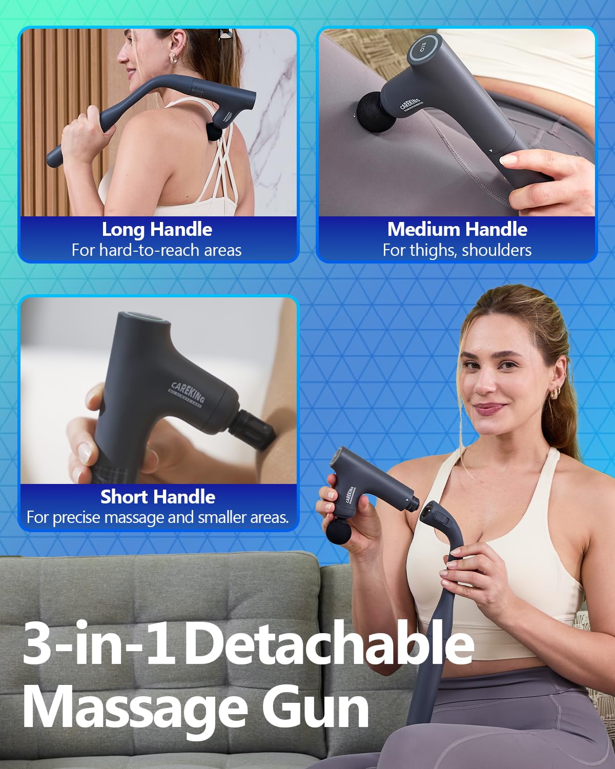CareKing 7mm amplitude enables deeper tissue massage sessions.