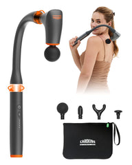 CAREKING convertible massage gun targets the back area with effortless reach