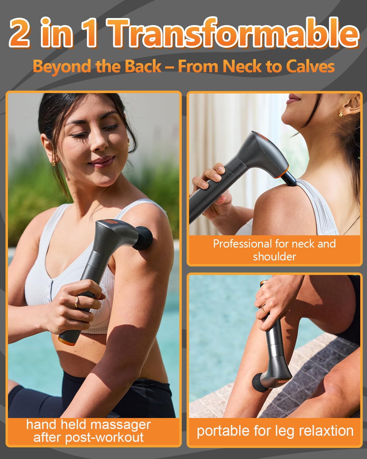 CAREKING portable-case massage gun is ready for travel and gym sessions