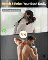 CAREGKING flat-head attachment targets large muscle areas like back and shoulders.