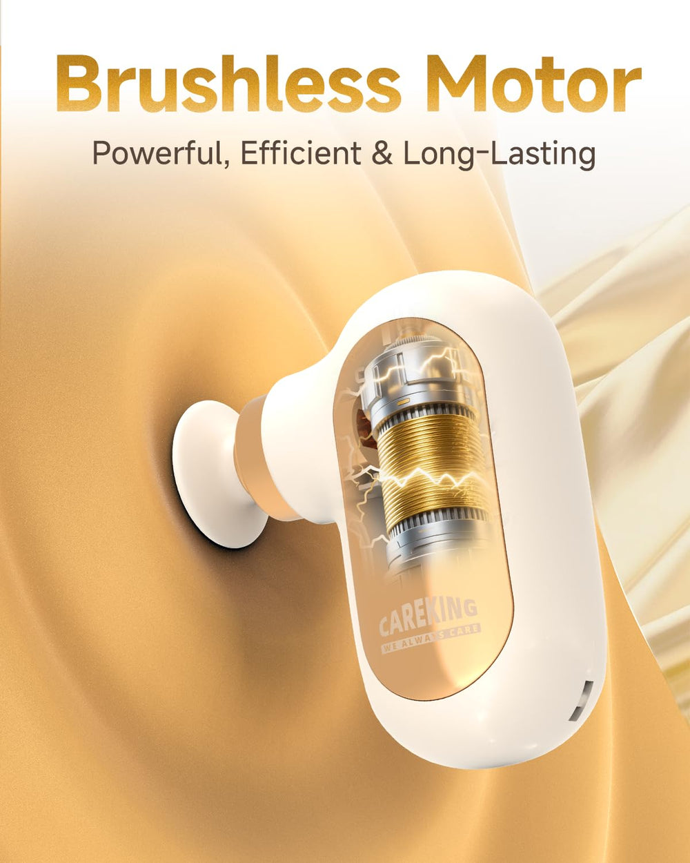 CAREKING 6 mm amplitude head highlights deep percussion performance.