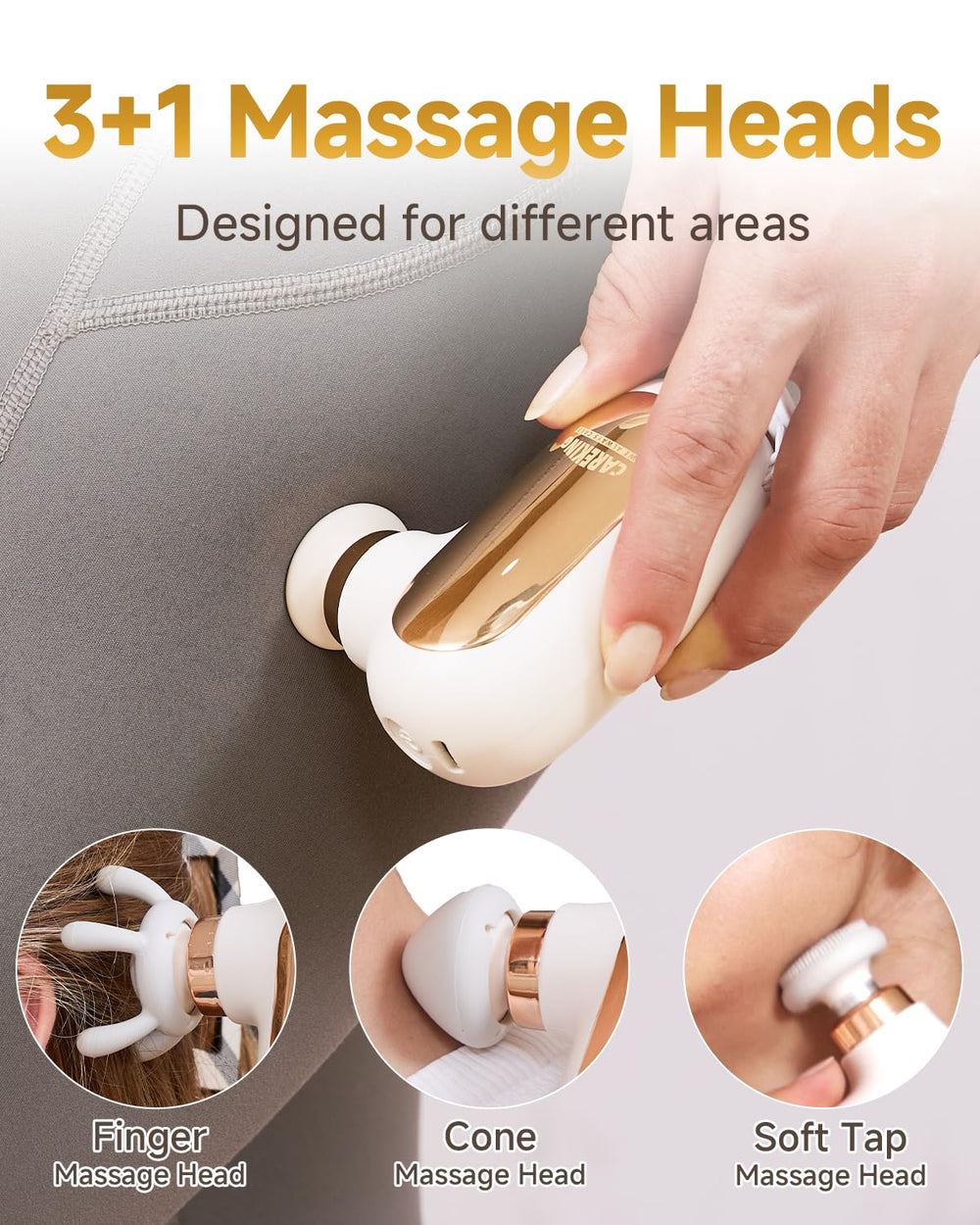 CAREKING Mini Massage Gun ultralight weight for easy travel.