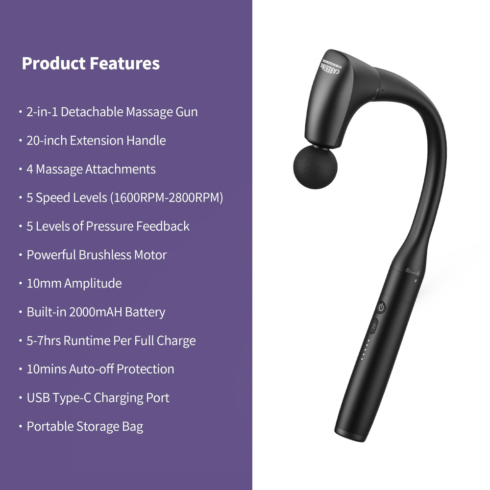 CAREKING compact handheld mode for portable use and on-the-go comfort