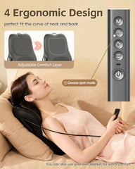 CareKing massager heat levels providing warming therapy options