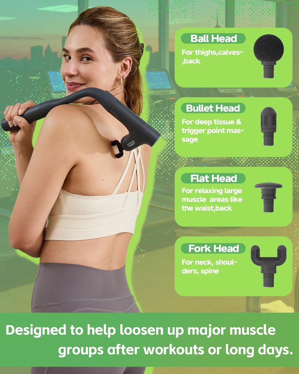 CAREKING WE ALWAYS CARE flat head for broad surfaces like back and waist