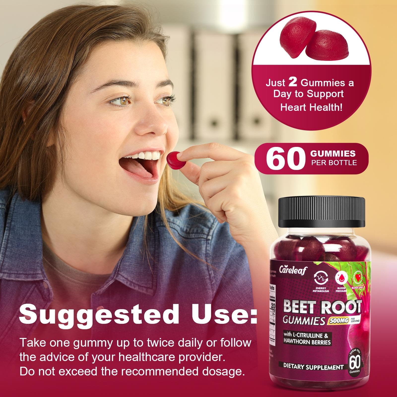 careleaf detox beetroot gummies scene suggesting cleansing routine