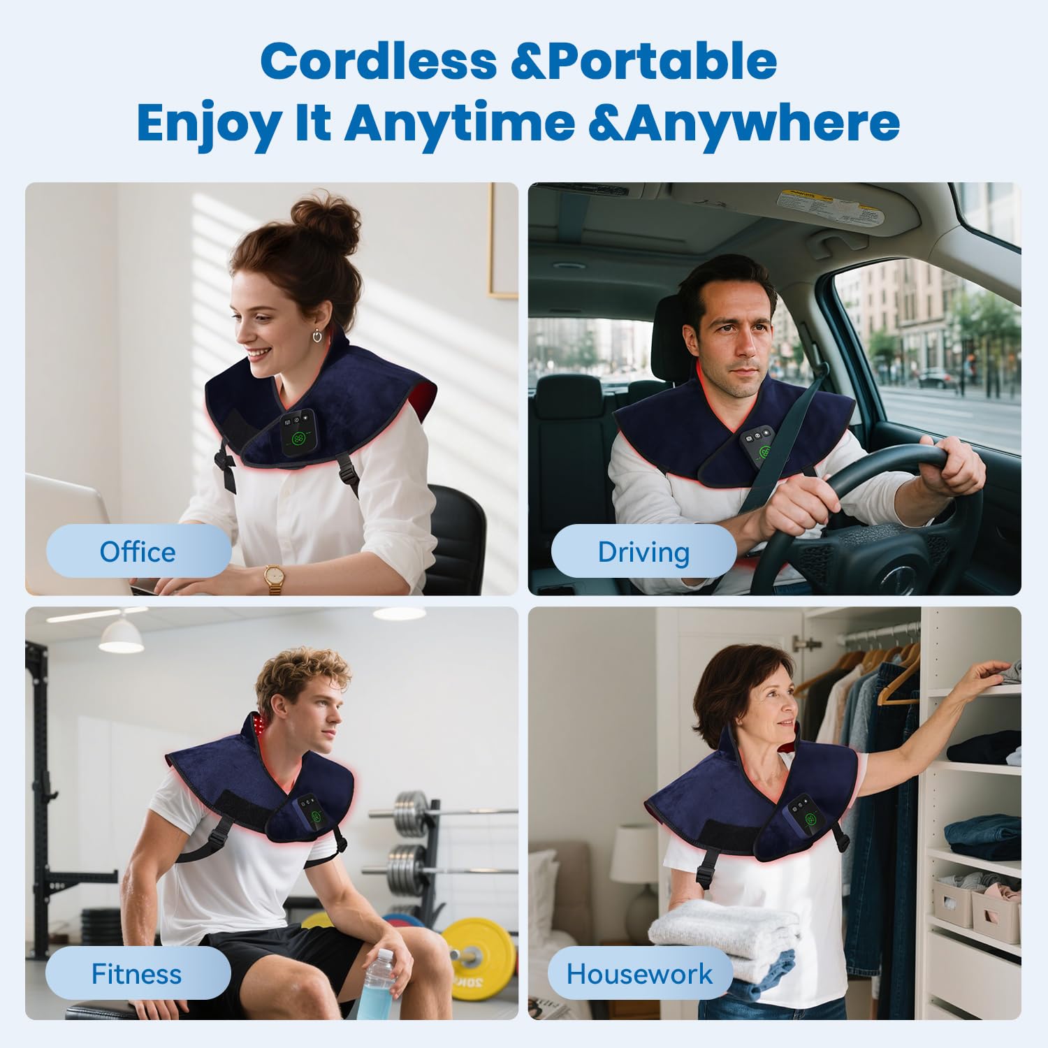 CAREMORR built-in timer options 15/30/45 minutes for convenience