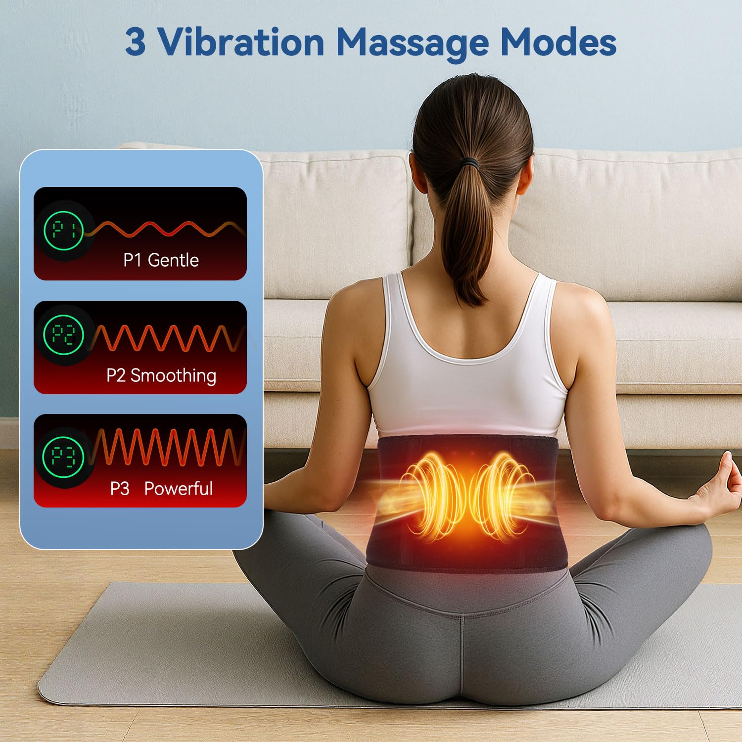 CAREMORR adjustable heating levels customize warmth during sessions