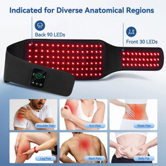 CAREMORR wearable infrared wrap shows compact design for on-the-go use