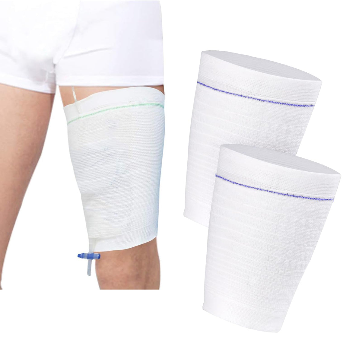 CARER Healthcare catheter leg bag holder invisible design keeps urine bag discreet.