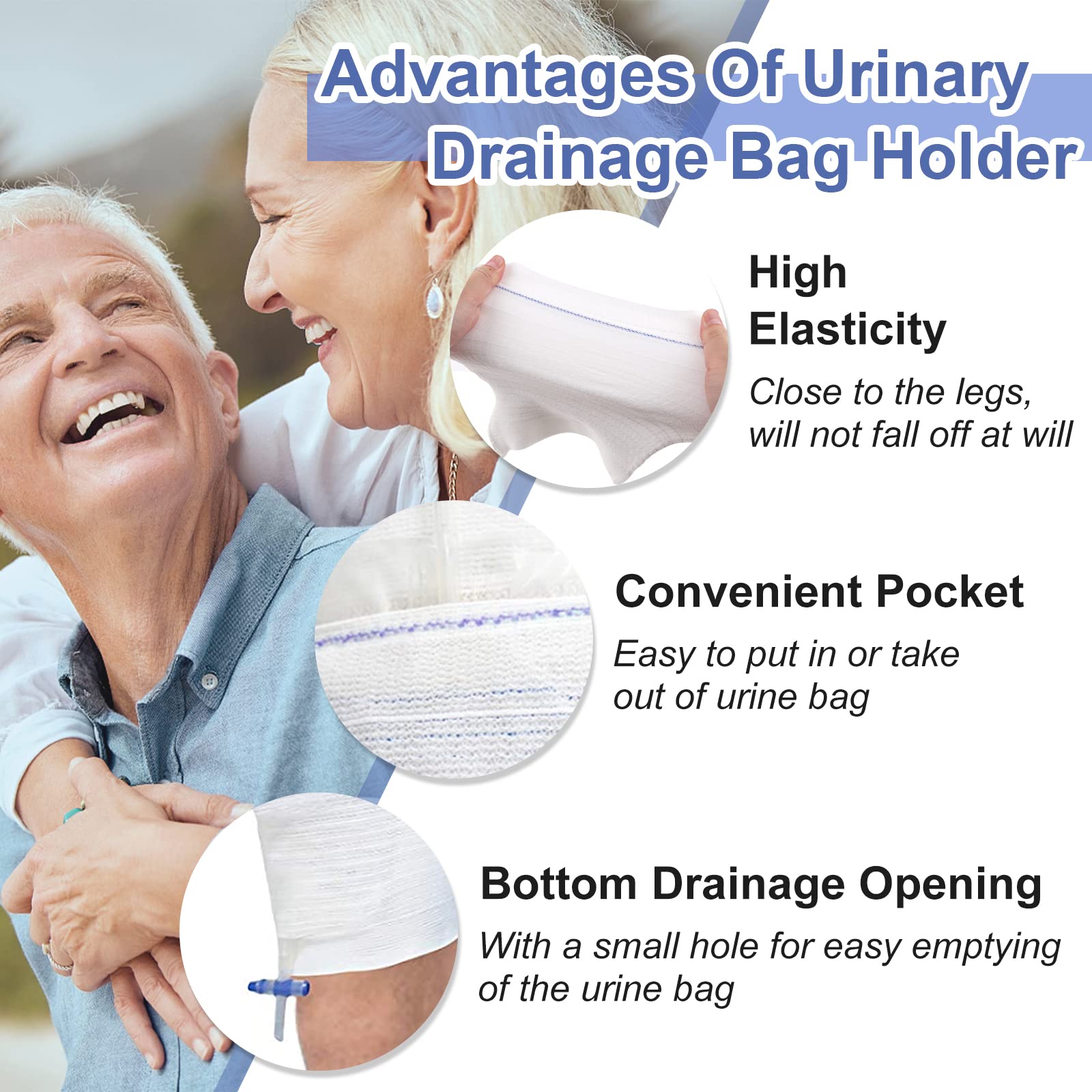 CARER Healthcare latex-free polyester elastane material offers comfortable wear.