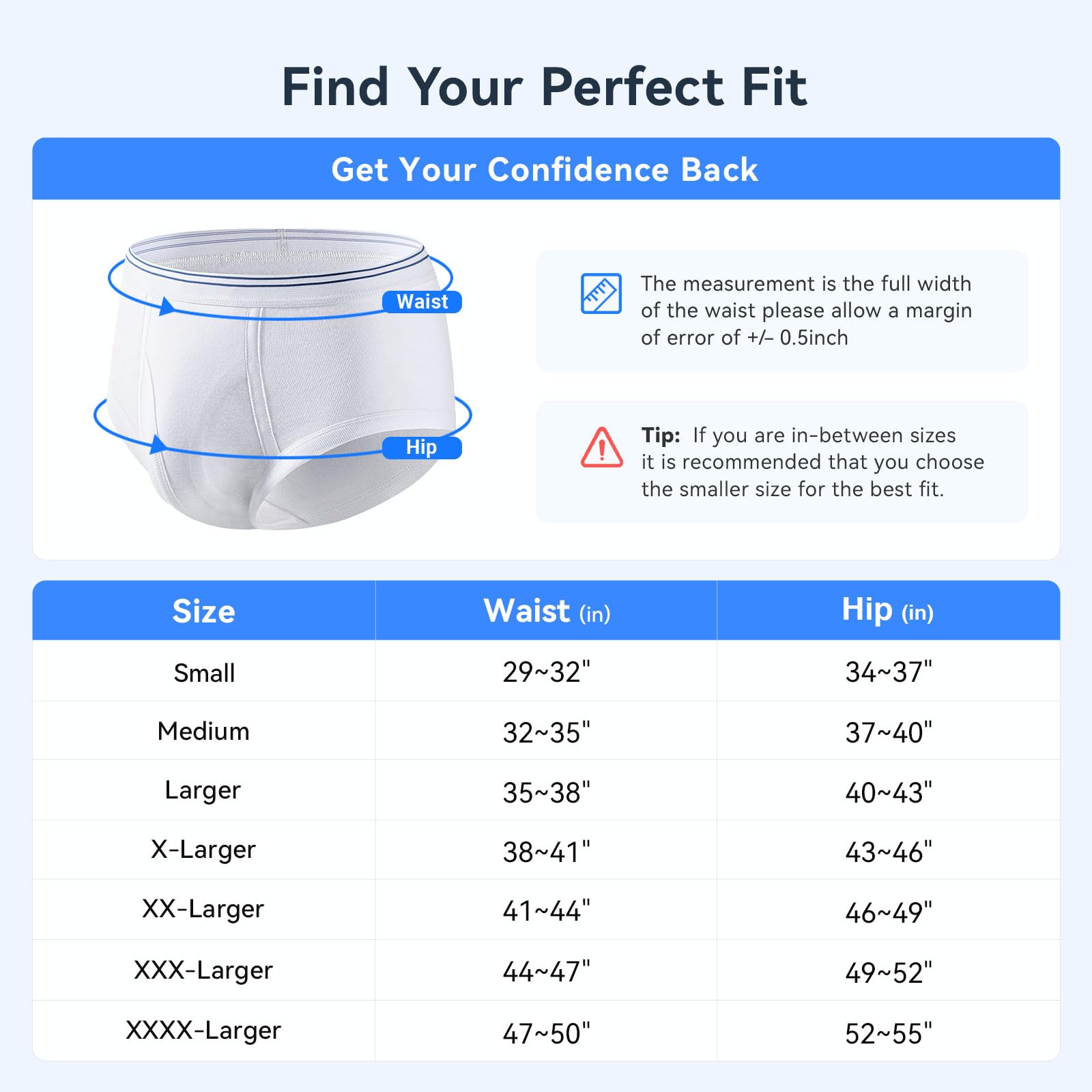 CARER mens incontinence underwear on model in everyday setting.