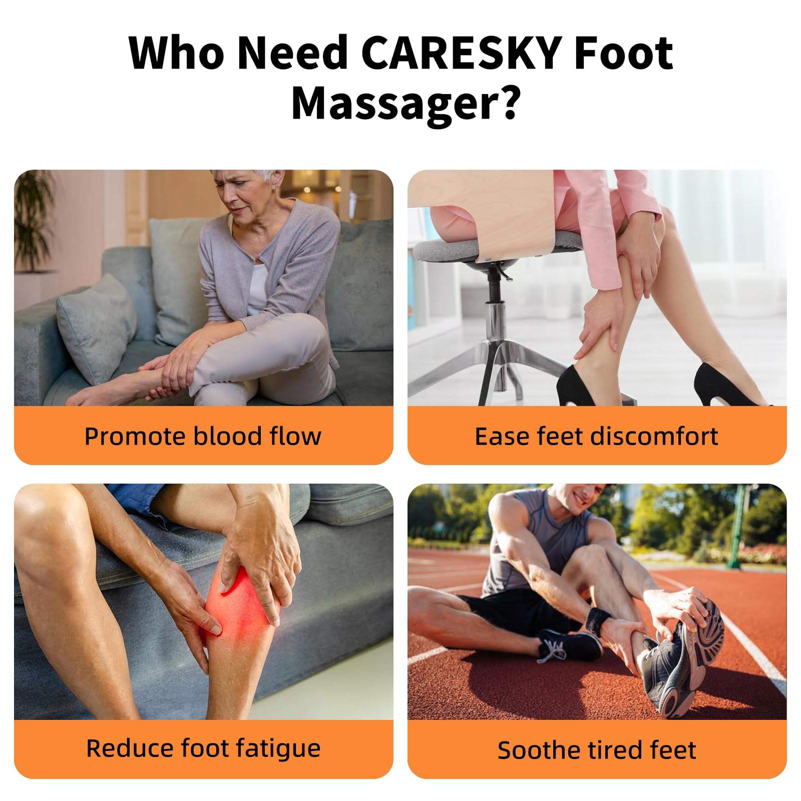 CARESKY Foot Massager gift-ready packaging suitable for special occasions.