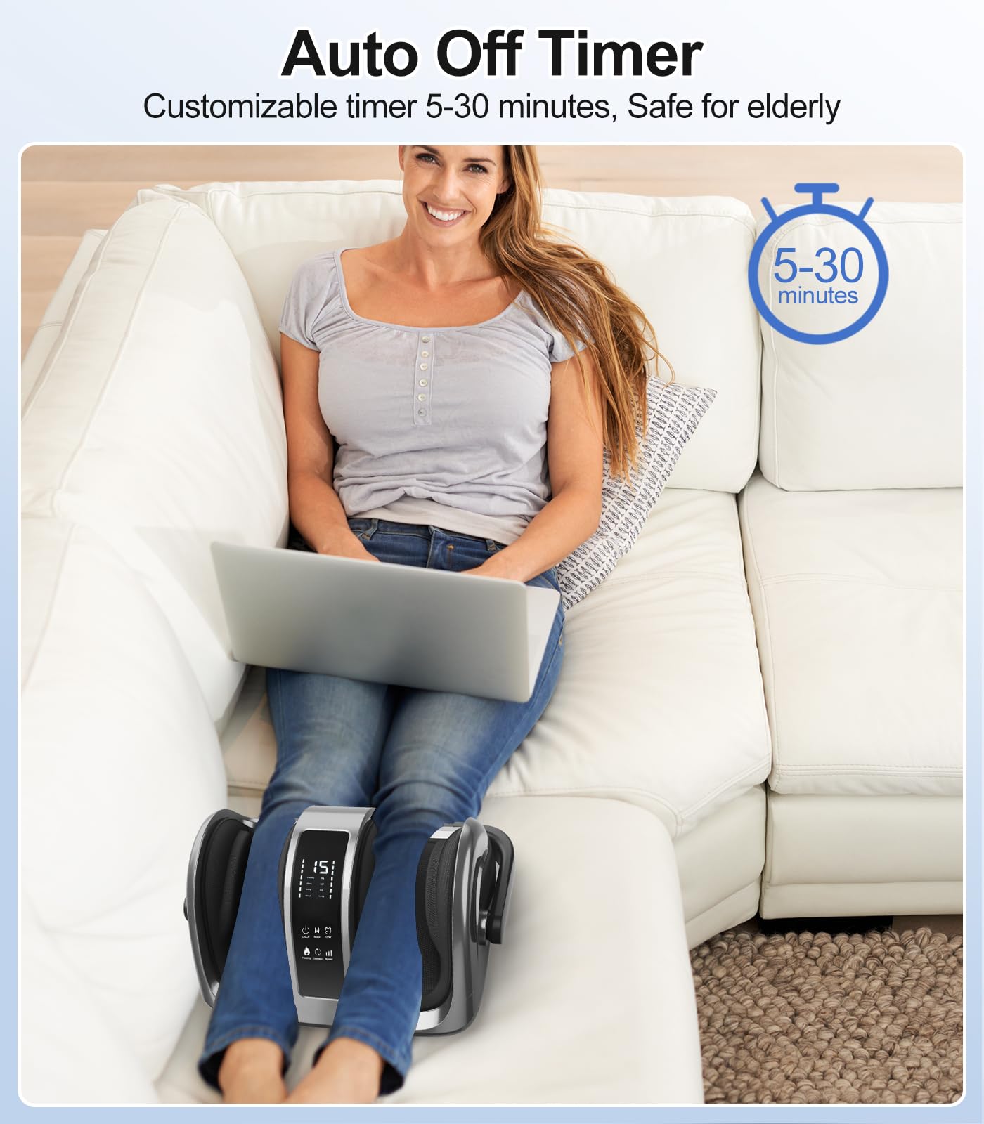 CARESKY large-feet-fit design accommodates up to size 14 feet comfortably