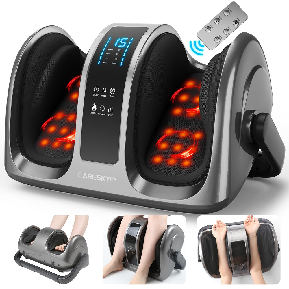 CARESKY Shiatsu foot massager with remote control for easy at-home sessions