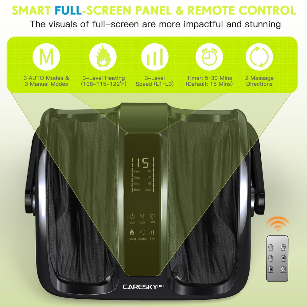 CARESKYpro foot massager auto-off timer prevents overuse during sessions