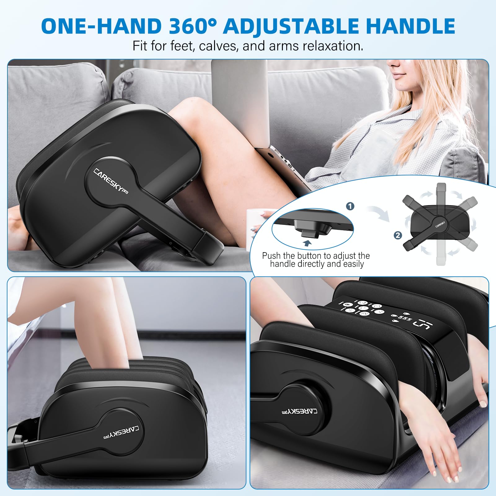 CARESKYpro fits beside your sofa for quick, convenient use.