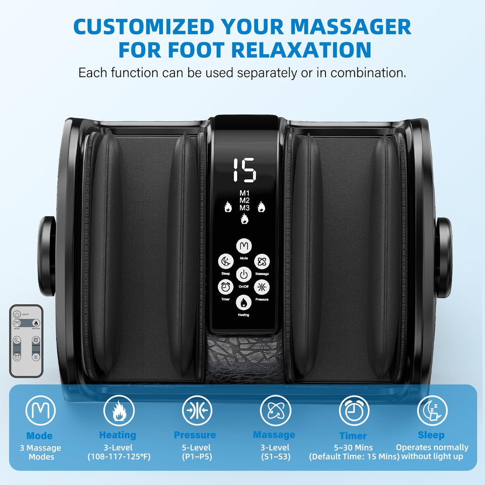 CARESKYpro deep kneading roller targets feet with precise movement for relief.