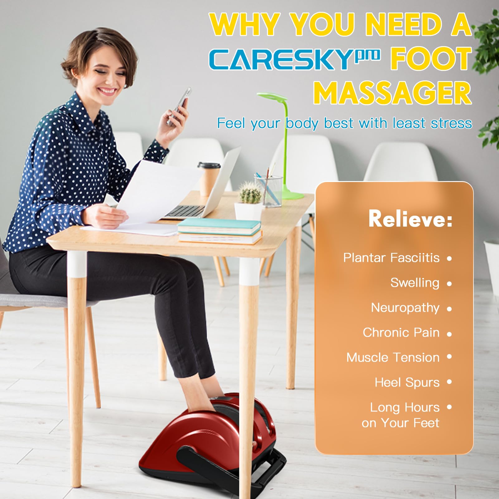 CARESKYpro foot massager gift-ready packaging.