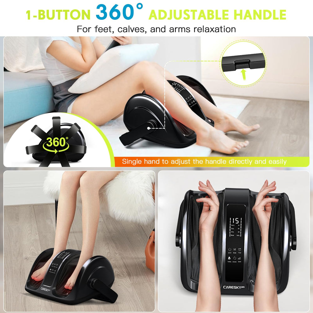 CARESKYpro foot massager with remote control for easy operation