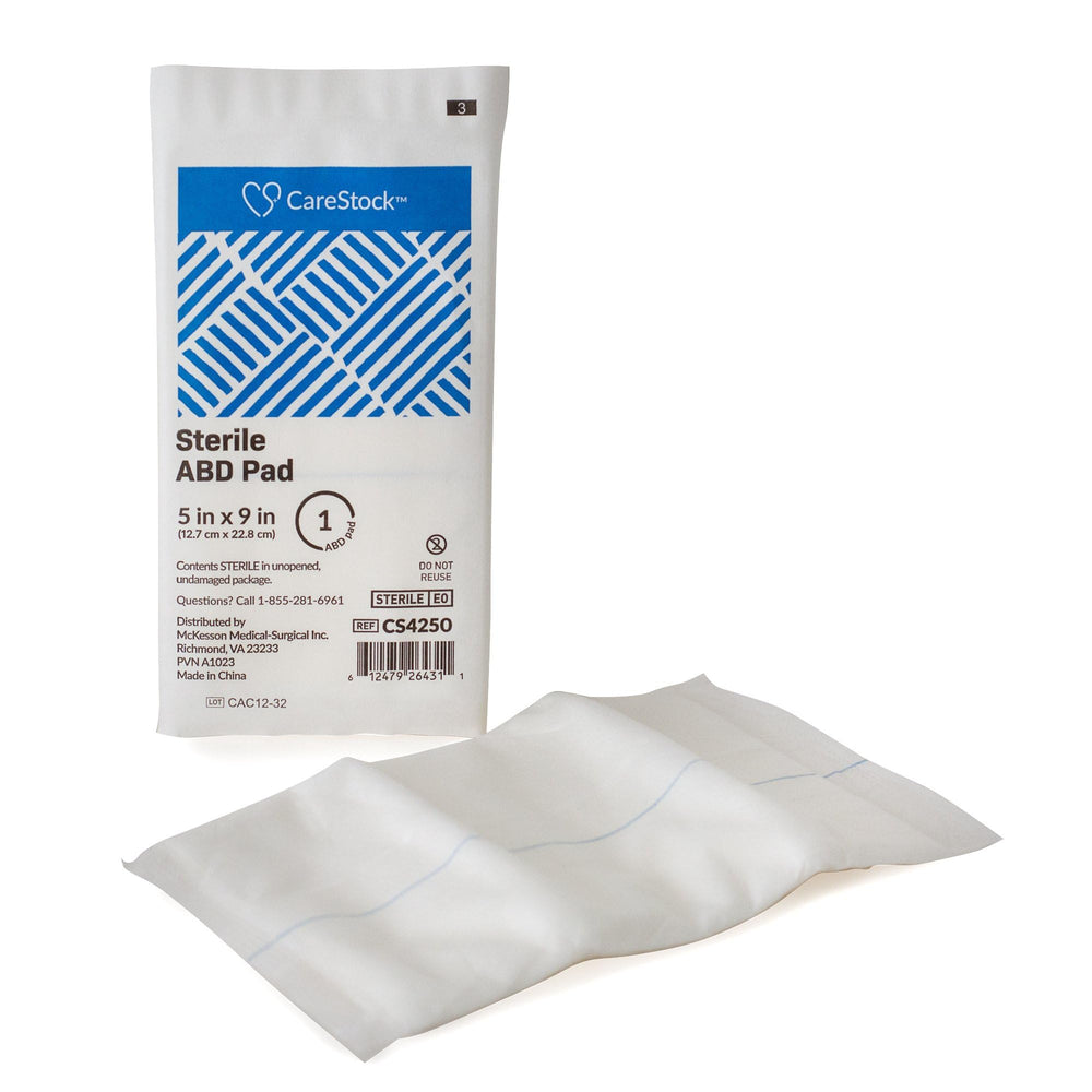 CareStock medida 5x9 pulgadas, perfecta para primeros auxilios.