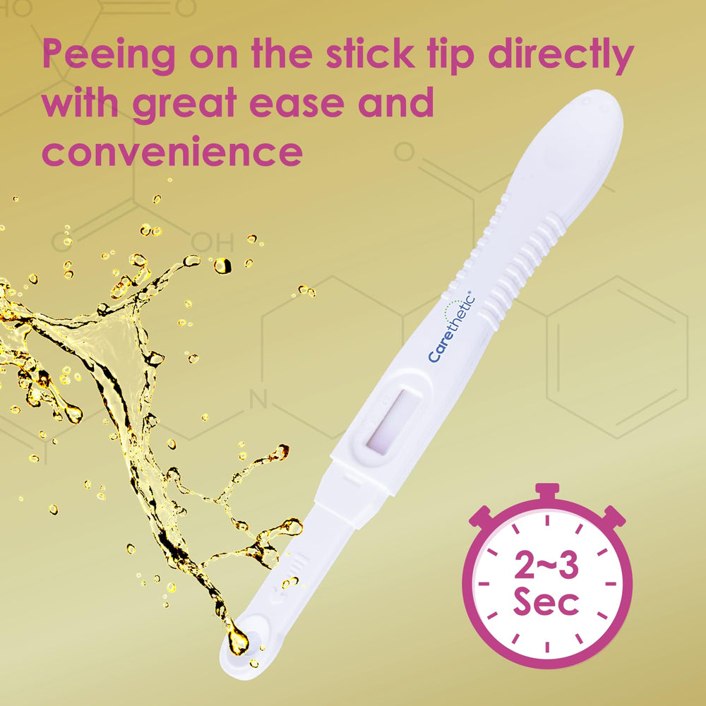 Carethetic FSH test foil pouches protect freshness and expiry clarity.