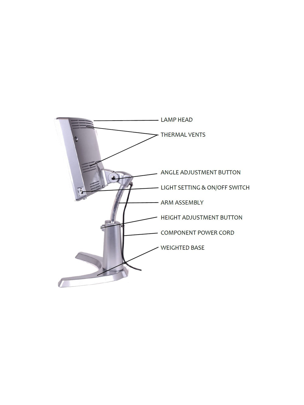 Carex Day-Light Classic Plus glare-free screen delivers steady illumination.