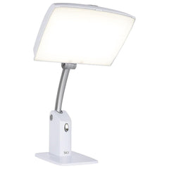 Carex Day-Light Sky lamp front view, compact desk-friendly design for daily use.