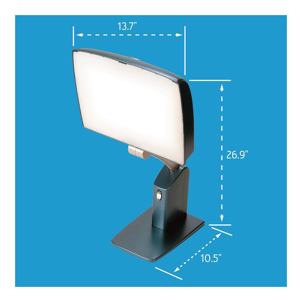 Carex Day-Light Sky desk setup demonstrates task lighting setting for focused work.