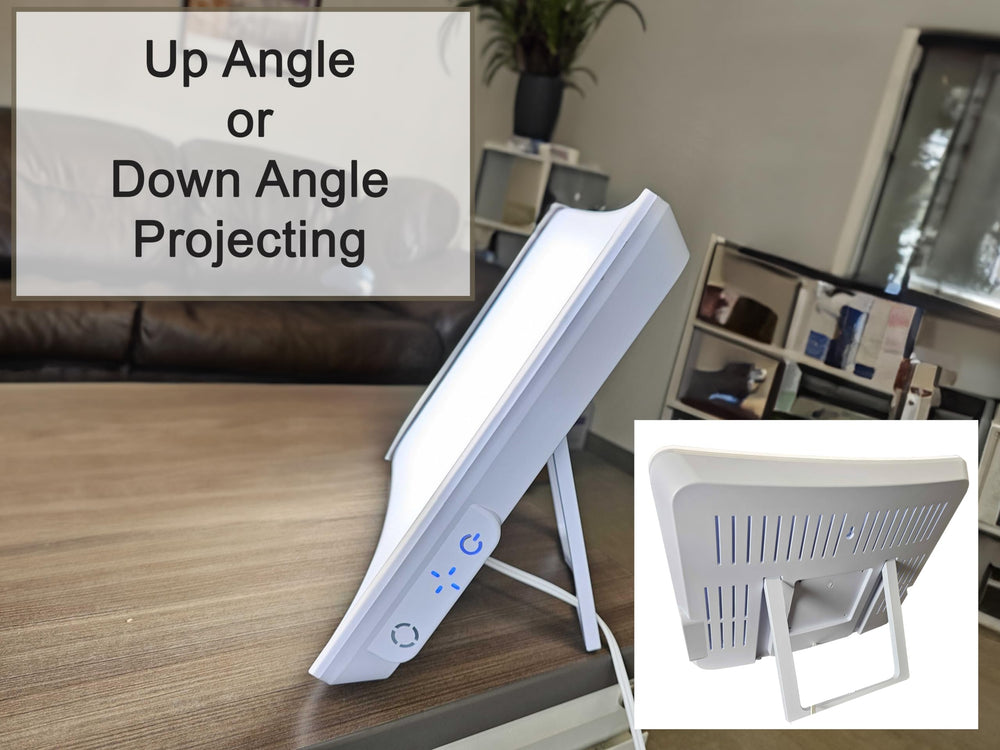 Carex Day-Light Elite desk setup for home offices.