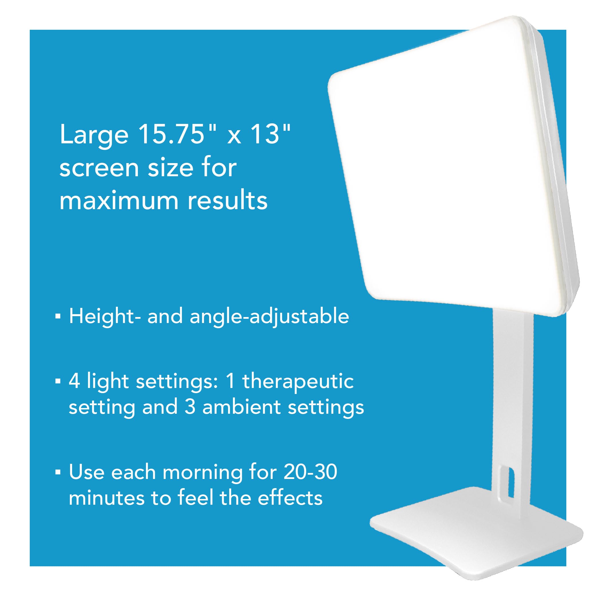 Carex Day-Light Elite bright white LED supports daytime focus.