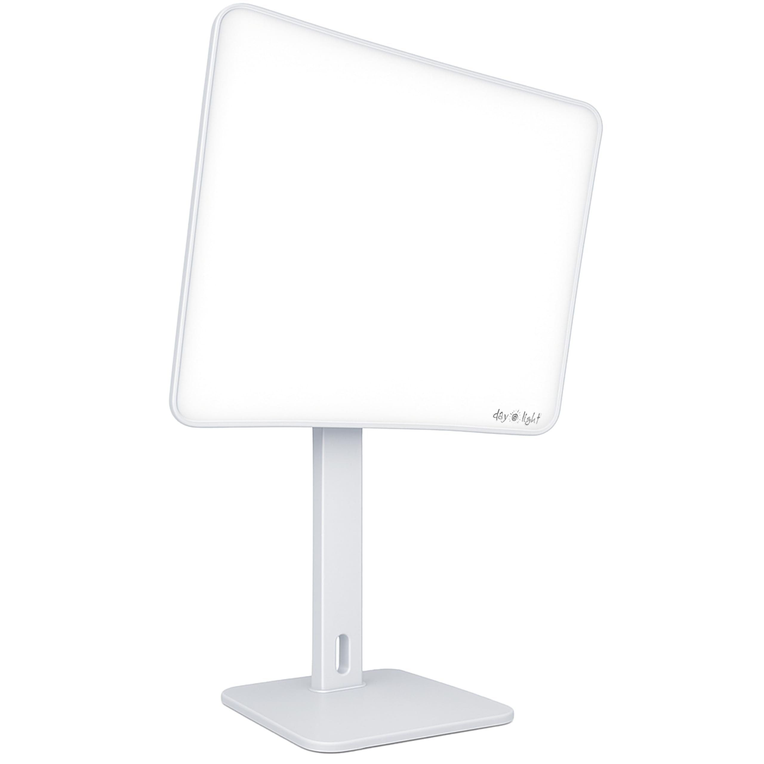 Carex Day-Light Elite lamp at 12 inches delivers mood-boosting 10,000 lux light.