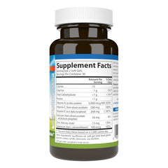 Carlson ACES + Zn bottle back reveals ingredients and directions.