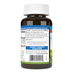 Carlson D3 bottle with gluten-free label, suitable for gluten-free diets.