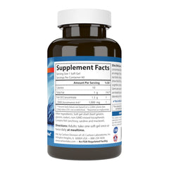 Carlson Elite DHA Gems softgels on table ready for routine use
