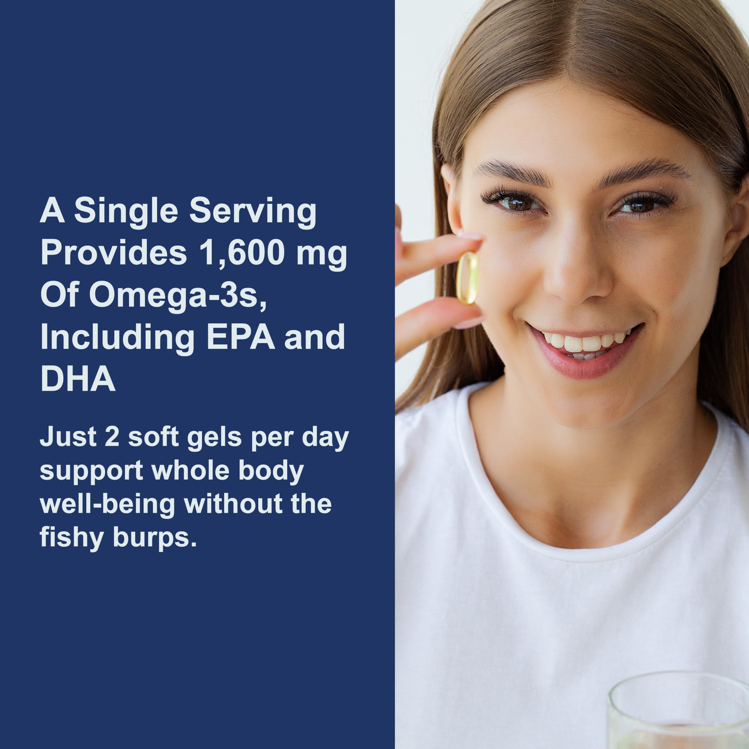 Carlson Elite Omega-3 Gems sustainably sourced ingredients on the label.