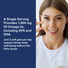 Carlson Elite Omega-3 Gems sustainably sourced ingredients on the label.