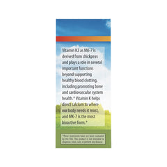 Carlson K2 MK7 unflavored liquid that blends into foods.