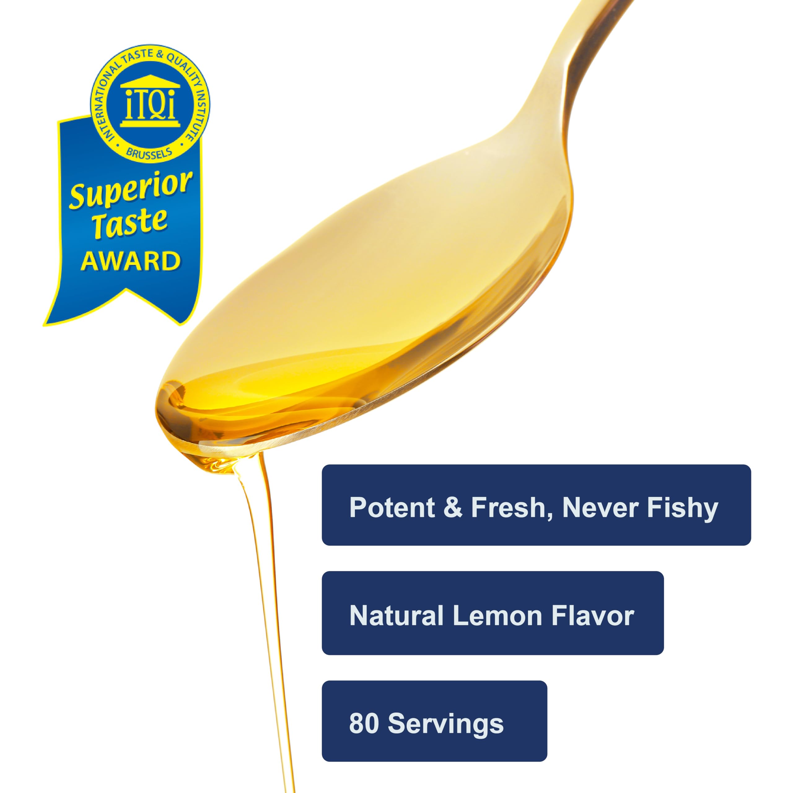 CarlsonKids fish oil lemon bottle closeup emphasizes clear liquid and fresh citrus aroma.