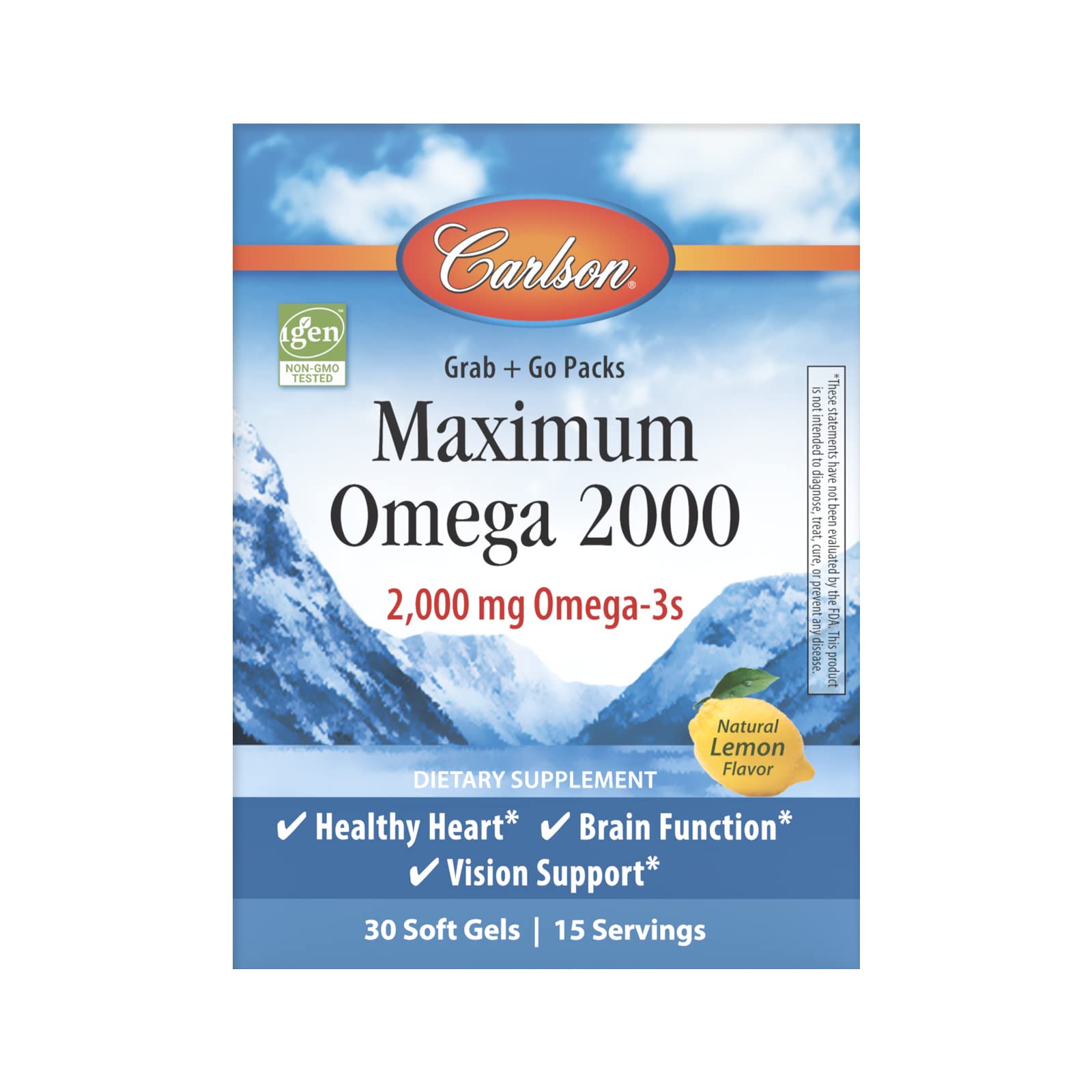 Carlson Maximum Omega 2000 sustainability scan underscores responsible sourcing.
