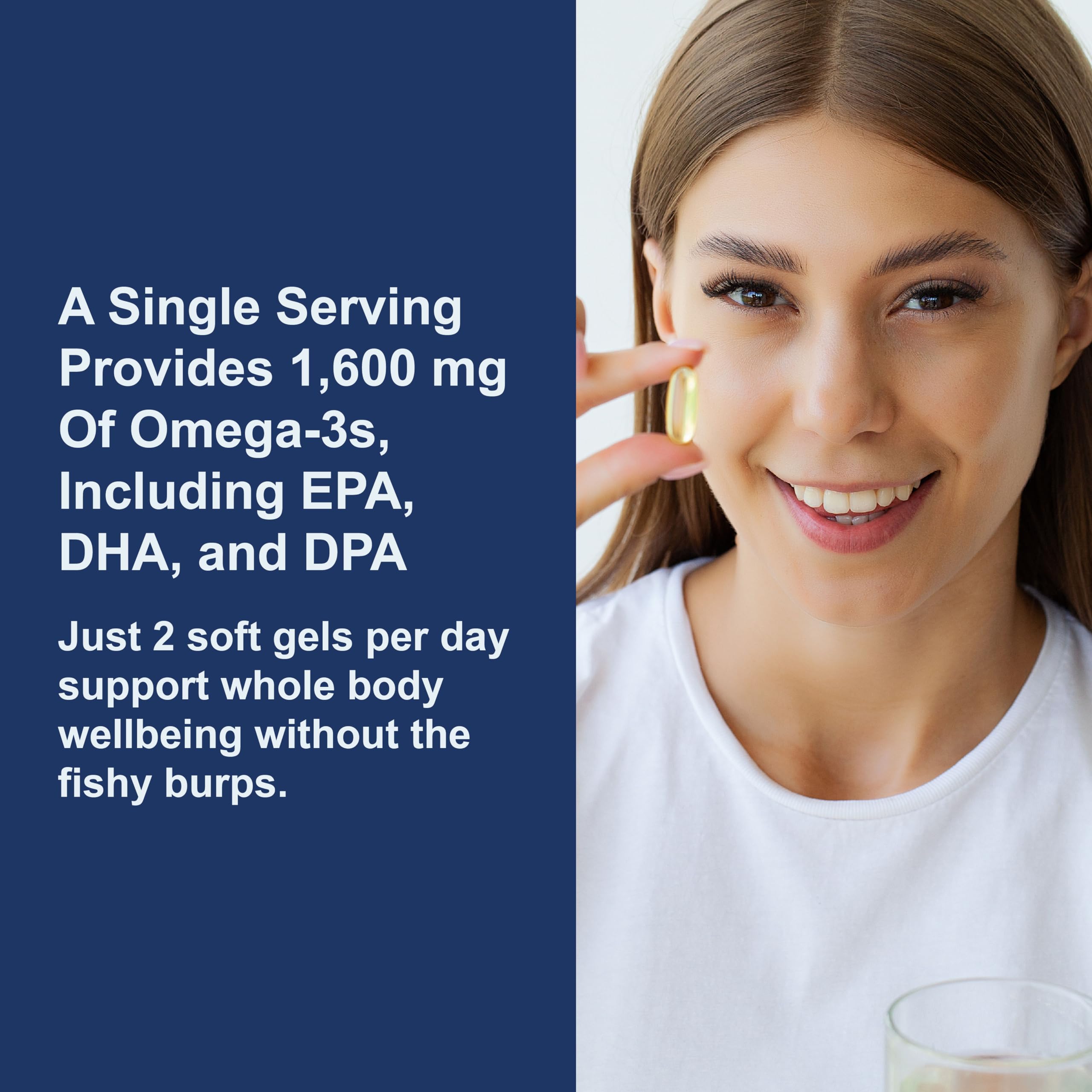 Carlson wild-caught Norwegian fish oil capsules emphasizing sustainable sourcing and purity.